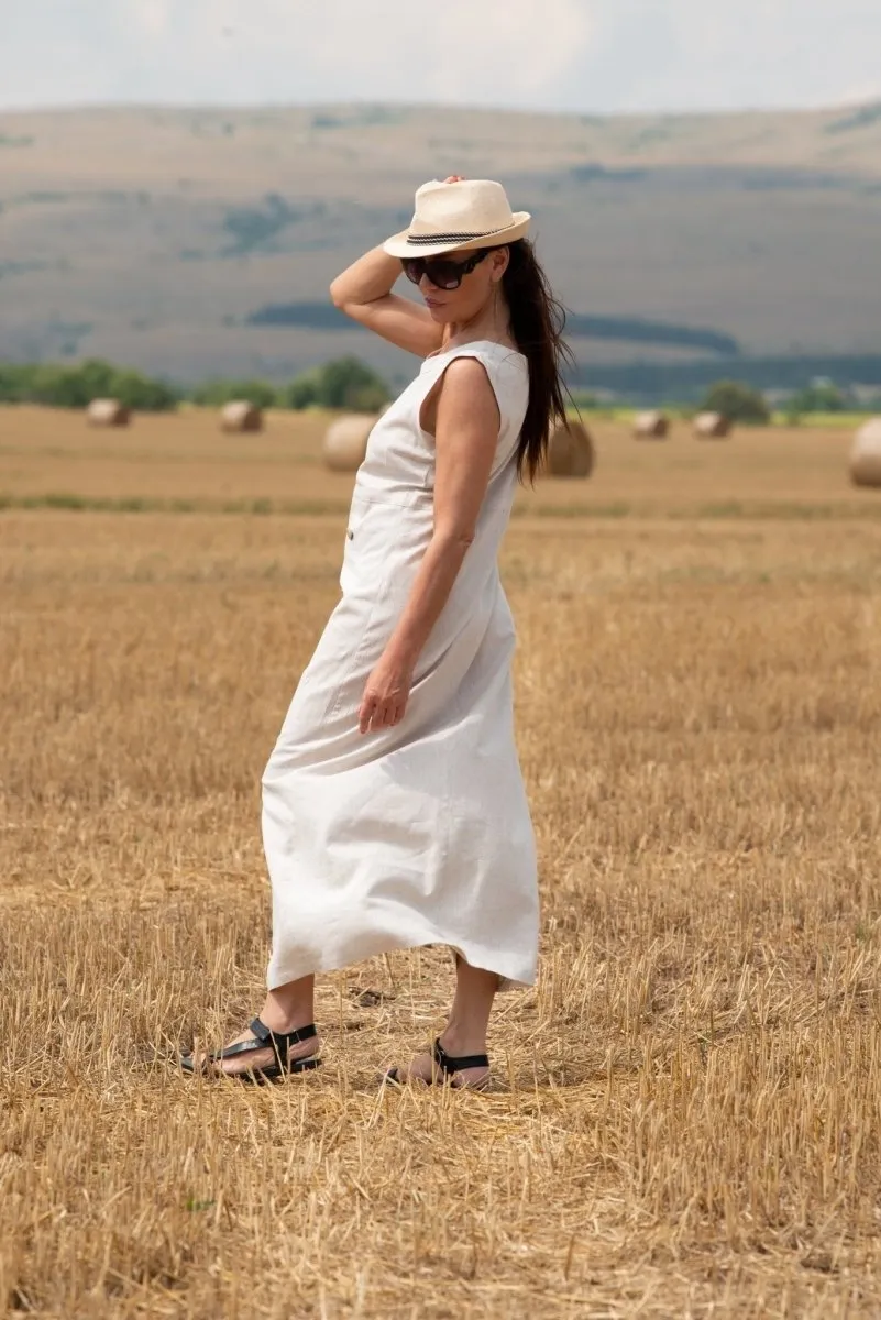 PRIMA Linen Summer Casual Dress