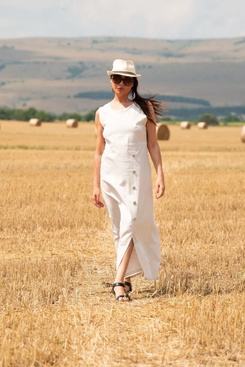 PRIMA Linen Summer Casual Dress